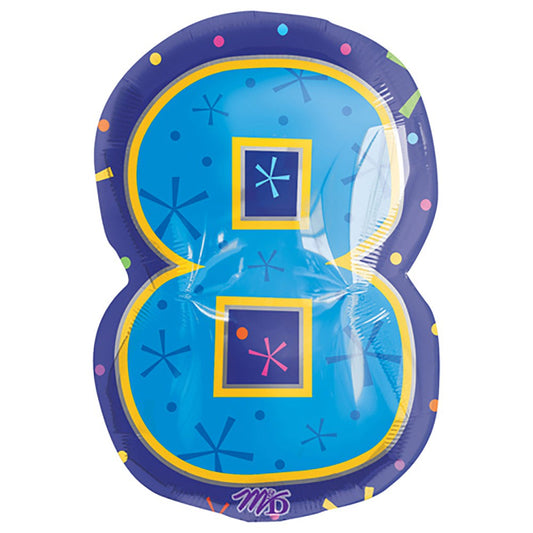 20 inch NUMBER 8 - MULTI-COLOR | USA Decoration®