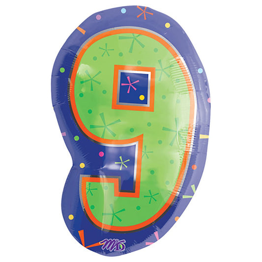 20 inch NUMBER 9 - MULTI-COLOR | USA Decoration®