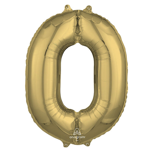 26 inch NUMBER 0 - ANAGRAM - WHITE GOLD | USA Decoration®