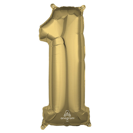 26 inch NUMBER 1 - ANAGRAM - WHITE GOLD | USA Decoration®