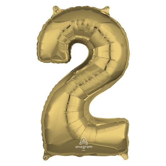 26 inch NUMBER 2 - ANAGRAM - WHITE GOLD | USA Decoration®