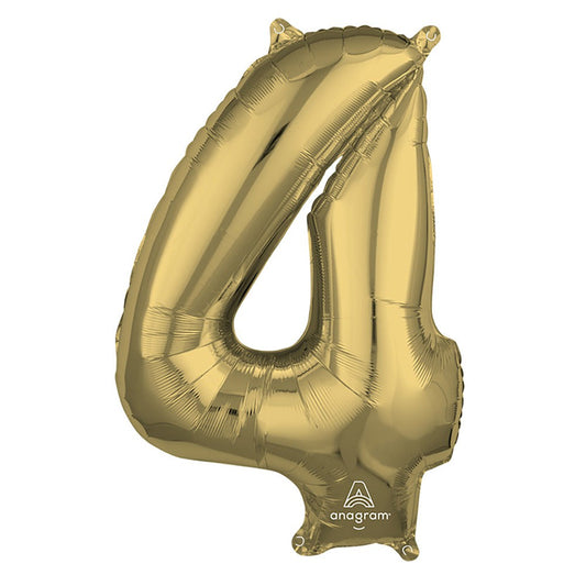 26 inch NUMBER 4 - ANAGRAM - WHITE GOLD | USA Decoration®