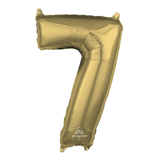 26 inch NUMBER 7 - ANAGRAM - WHITE GOLD | USA Decoration®