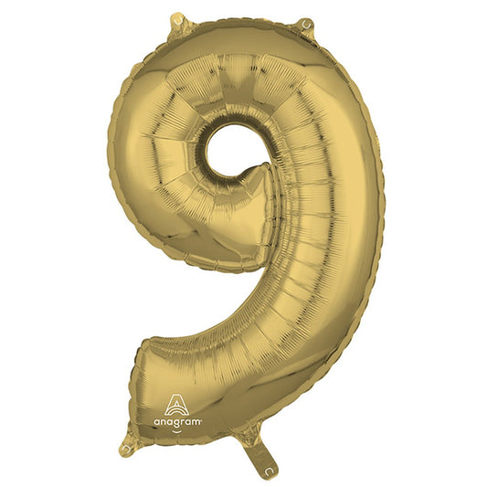 26 inch NUMBER 9 - ANAGRAM - WHITE GOLD | USA Decoration®