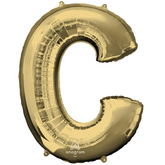 34 inch LETTER C - ANAGRAM - WHITE GOLD | USA Decoration®