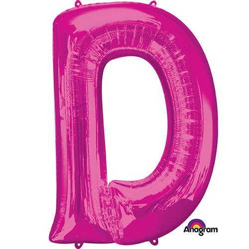 34 inch LETTER D - ANAGRAM - PINK | USA Decoration®