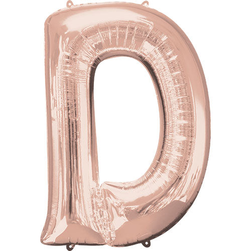 34 inch LETTER D - ANAGRAM - ROSE GOLD | USA Decoration®