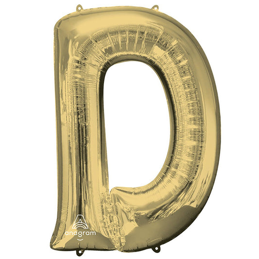 34 inch LETTER D - ANAGRAM - WHITE GOLD | USA Decoration®