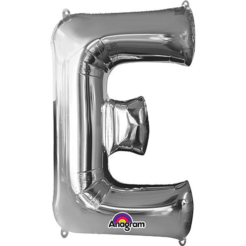 34 inch LETTER E - ANAGRAM - SILVER | USA Decoration®