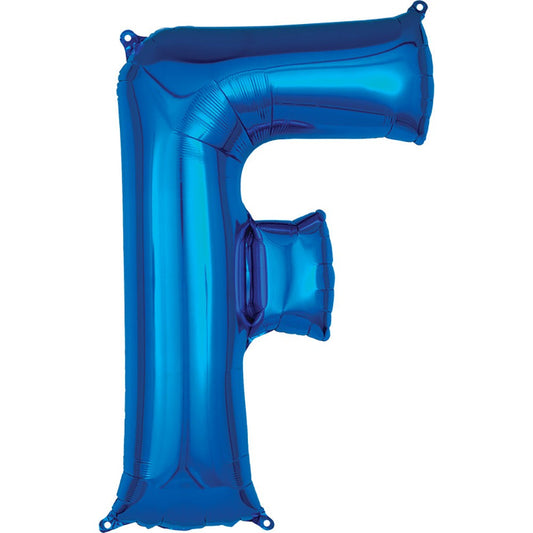 34 inch LETTER F - ANAGRAM - BLUE | USA Decoration®