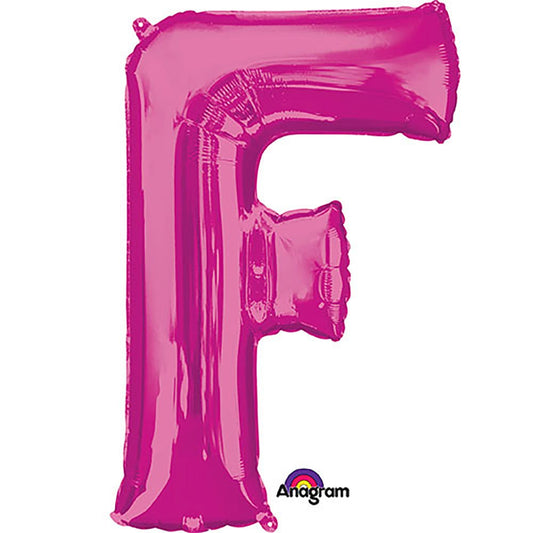 34 inch LETTER F - ANAGRAM - PINK | USA Decoration®