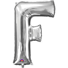 34 inch LETTER F - ANAGRAM - SILVER | USA Decoration®