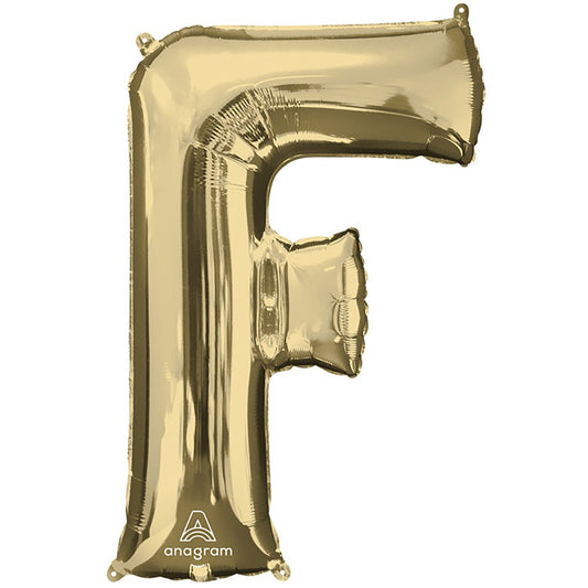 34 inch LETTER F - ANAGRAM - WHITE GOLD | USA Decoration®