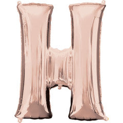 34 inch LETTER H - ANAGRAM - ROSE GOLD | USA Decoration®