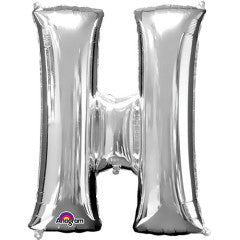 34 inch LETTER H - ANAGRAM - SILVER | USA Decoration®