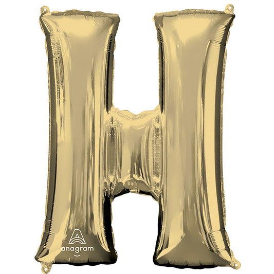 34 inch LETTER H - ANAGRAM - WHITE GOLD | USA Decoration®