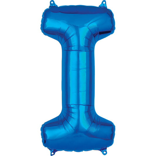 34 inch LETTER I - ANAGRAM - BLUE | USA Decoration®