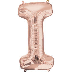 34 inch LETTER I - ANAGRAM - ROSE GOLD | USA Decoration®