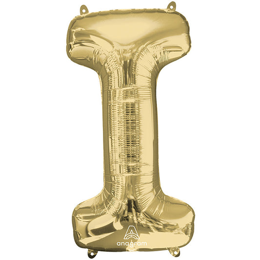 34 inch LETTER I - ANAGRAM - WHITE GOLD | USA Decoration®