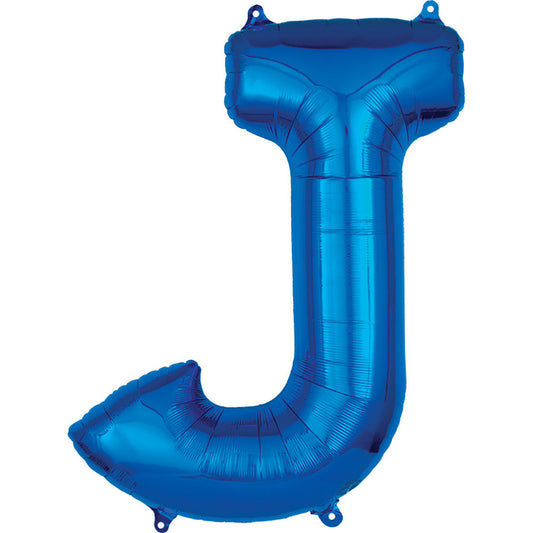 34 inch LETTER J - ANAGRAM - BLUE | USA Decoration®
