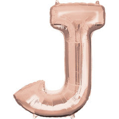 34 inch LETTER J - ANAGRAM - ROSE GOLD | USA Decoration®