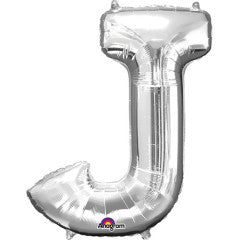 34 inch LETTER J - ANAGRAM - SILVER | USA Decoration®