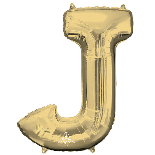 34 inch LETTER J - ANAGRAM - WHITE GOLD | USA Decoration®