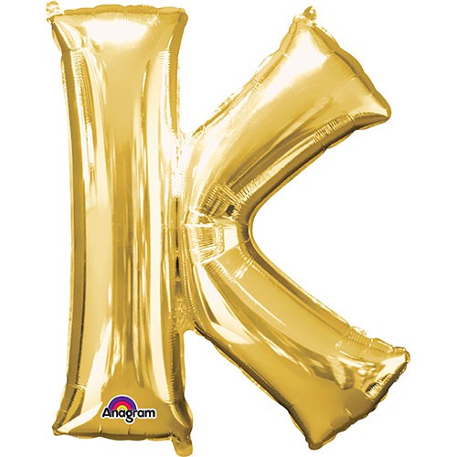 34 inch LETTER K - ANAGRAM - GOLD | USA Decoration®