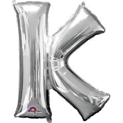 34 inch LETTER K - ANAGRAM - SILVER | USA Decoration®