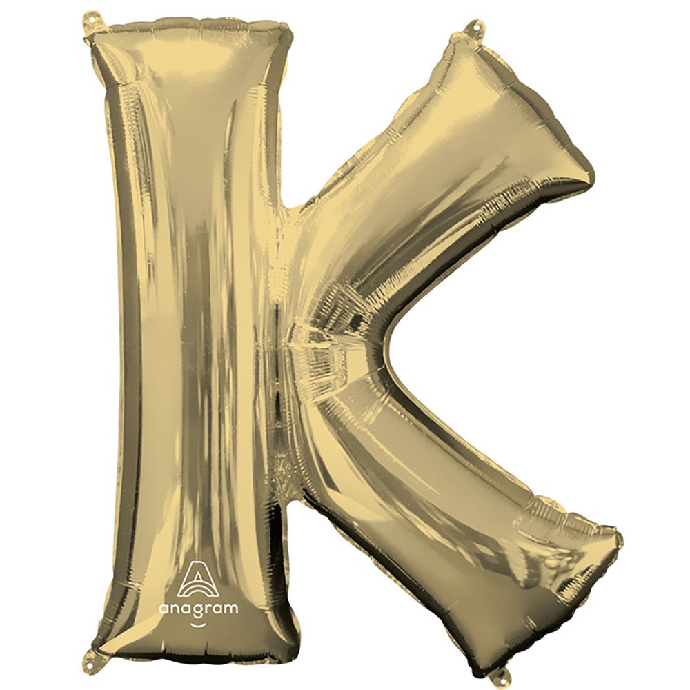 34 inch LETTER K - ANAGRAM - WHITE GOLD | USA Decoration®