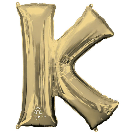 34 inch LETTER K - ANAGRAM - WHITE GOLD | USA Decoration®