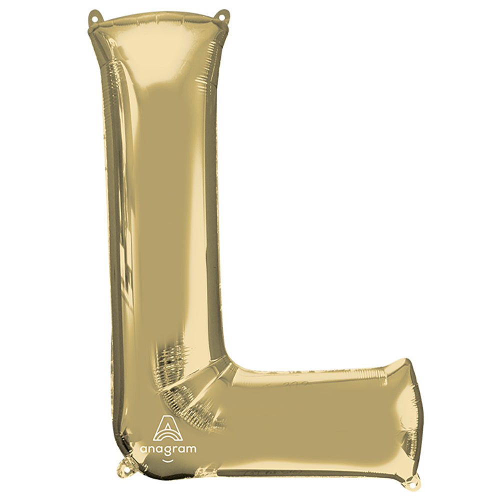 34 inch LETTER L - ANAGRAM - WHITE GOLD | USA Decoration®