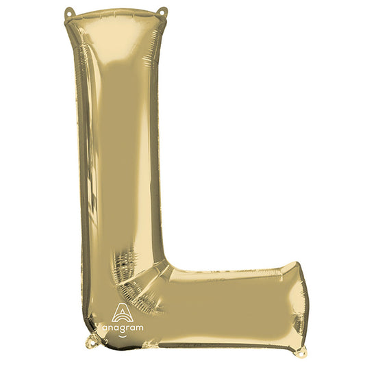 34 inch LETTER L - ANAGRAM - WHITE GOLD | USA Decoration®