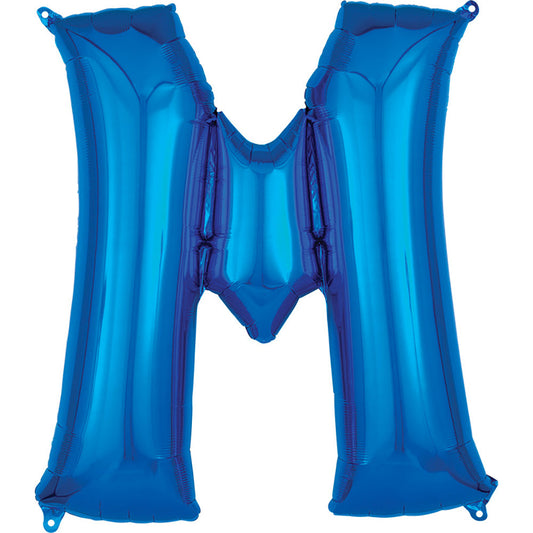 34 inch LETTER M - ANAGRAM - BLUE | USA Decoration®