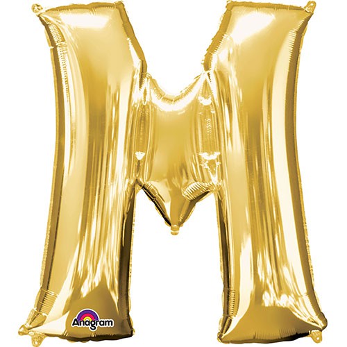 34 inch LETTER M - ANAGRAM - GOLD | USA Decoration®