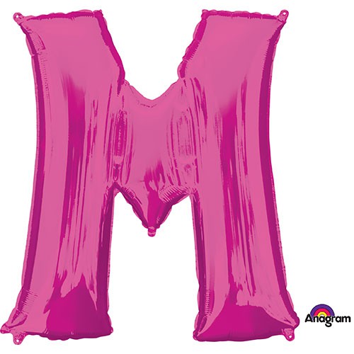 34 inch LETTER M - ANAGRAM - PINK | USA Decoration®