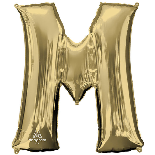 34 inch LETTER M - ANAGRAM - WHITE GOLD | USA Decoration®