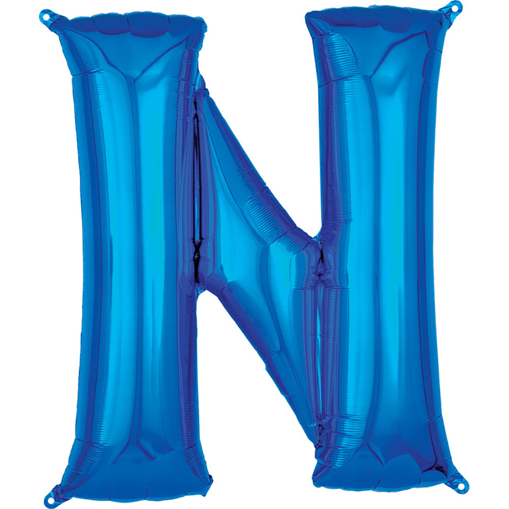 34 inch LETTER N - ANAGRAM - BLUE | USA Decoration®