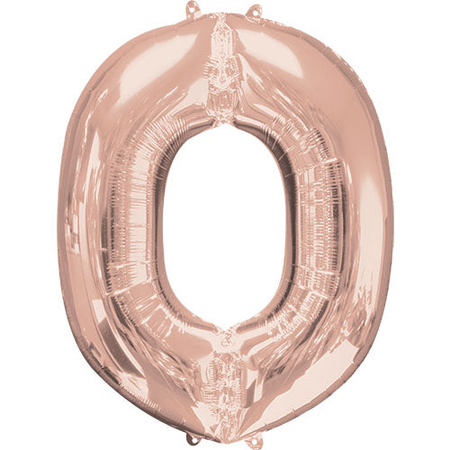 34 inch LETTER O - ANAGRAM - ROSE GOLD | USA Decoration®