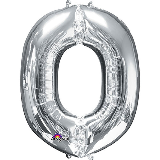 34 inch LETTER O - ANAGRAM - SILVER | USA Decoration®