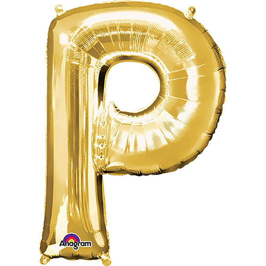 34 inch LETTER P - ANAGRAM - GOLD | USA Decoration®