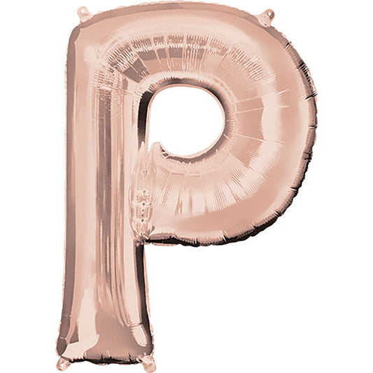 34 inch LETTER P - ANAGRAM - ROSE GOLD | USA Decoration®