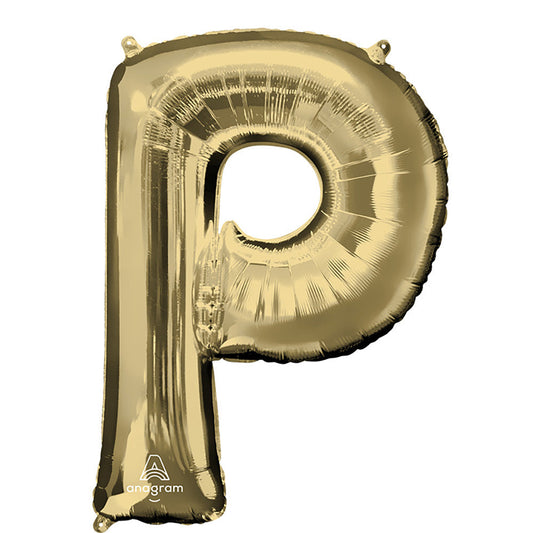 34 inch LETTER P - ANAGRAM - WHITE GOLD | USA Decoration®