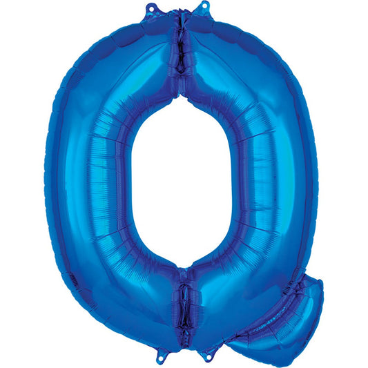 34 inch LETTER Q - ANAGRAM - BLUE | USA Decoration®