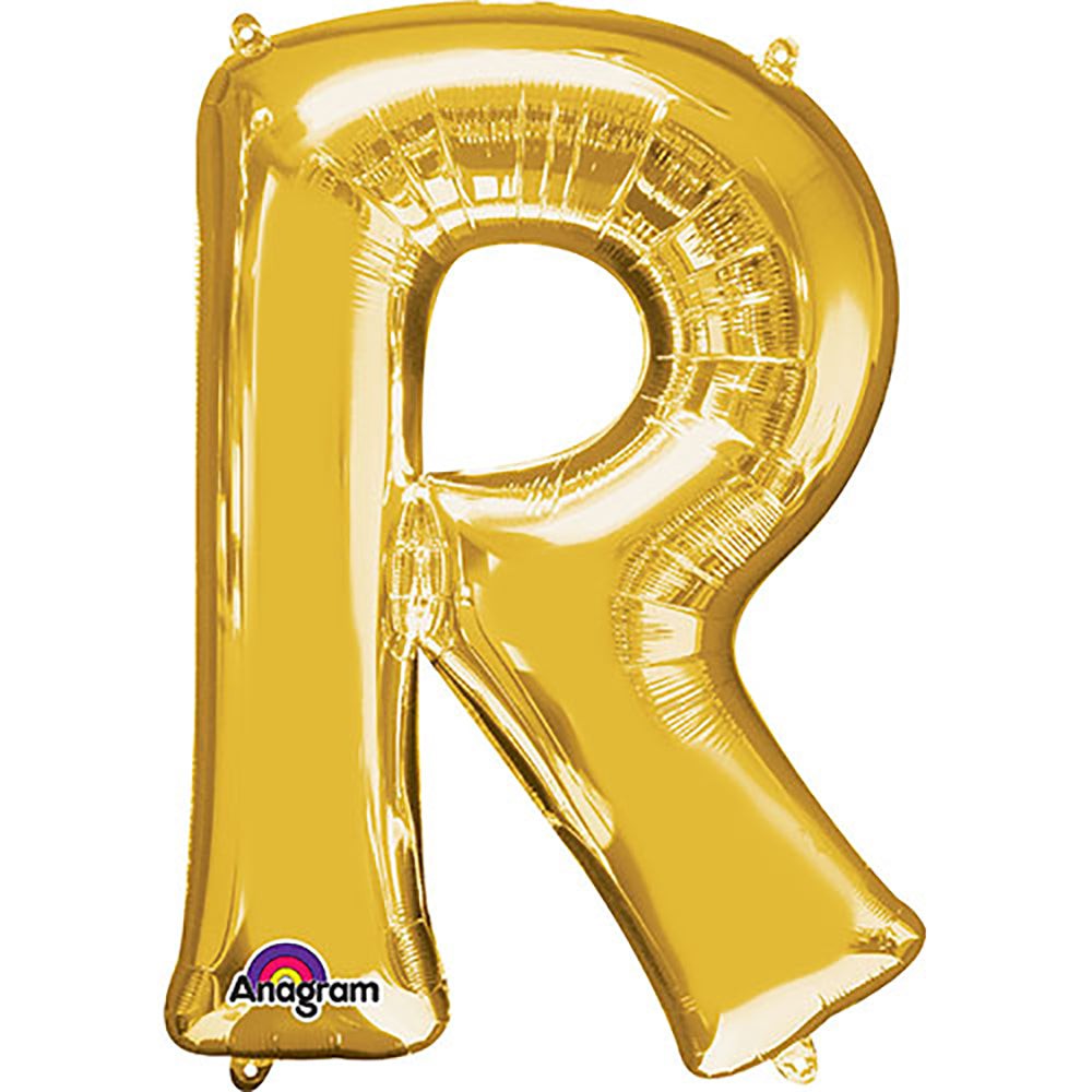 34 inch LETTER R - ANAGRAM - GOLD | USA Decoration®