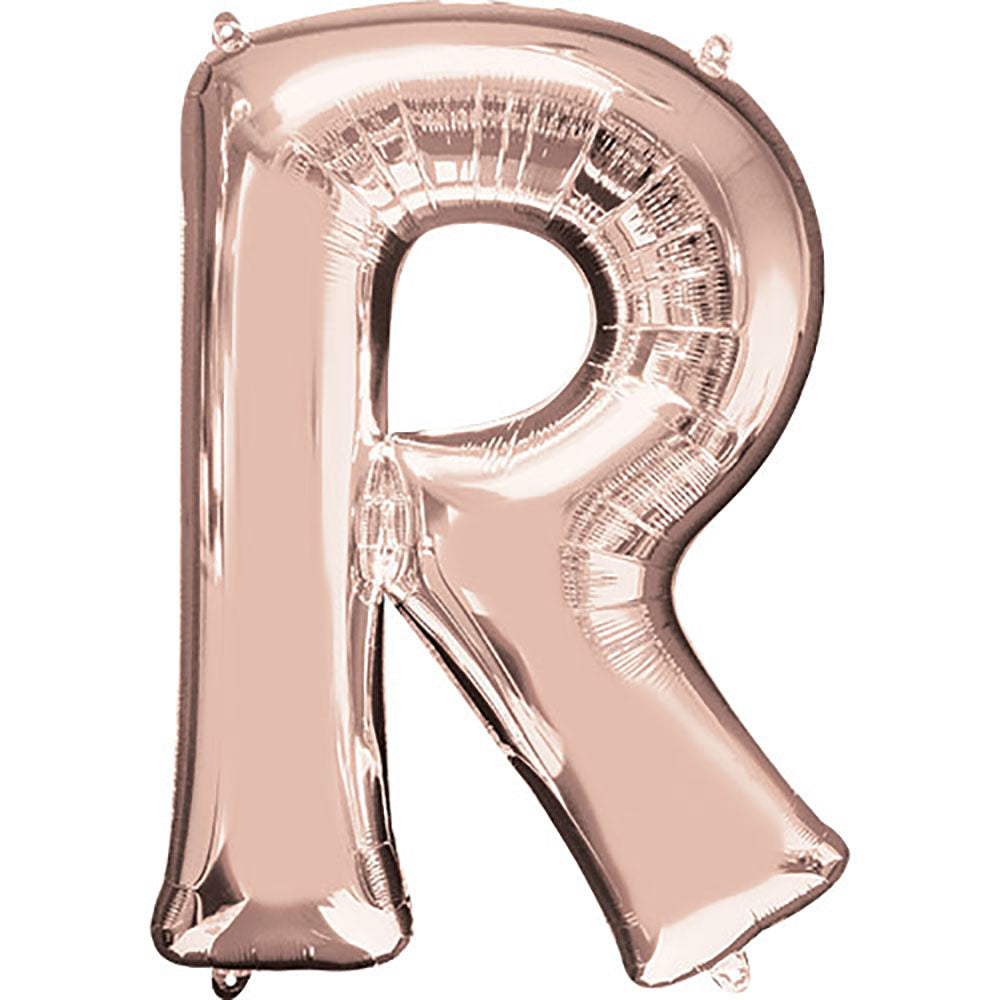 34 inch LETTER R - ANAGRAM - ROSE GOLD | USA Decoration®