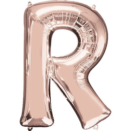 34 inch LETTER R - ANAGRAM - ROSE GOLD | USA Decoration®