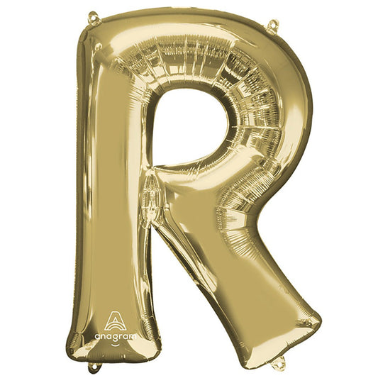 34 inch LETTER R - ANAGRAM - WHITE GOLD | USA Decoration®