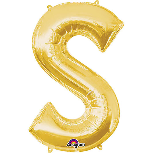 34 inch LETTER S - ANAGRAM - GOLD | USA Decoration®