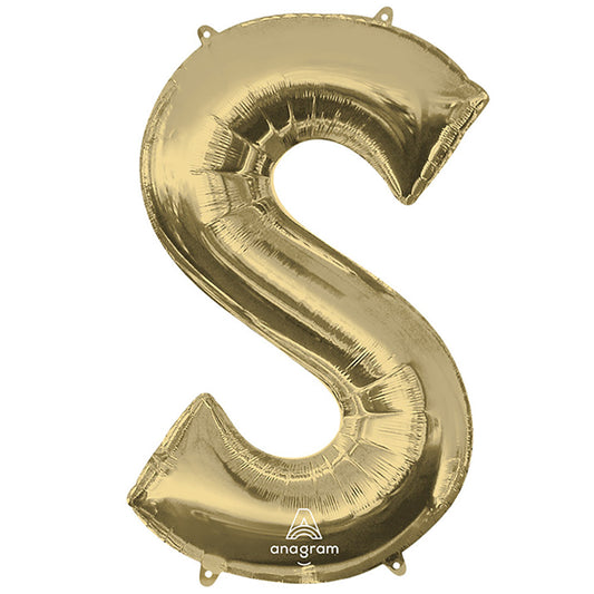 34 inch LETTER S - ANAGRAM - WHITE GOLD | USA Decoration®